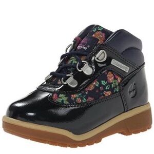 Timberland Kids Navy Flower Floral Boots